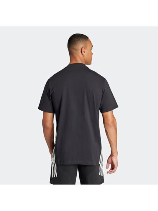 Adidas Future Icons 3-stripes Men's Athletic Short Sleeve Blouse Black