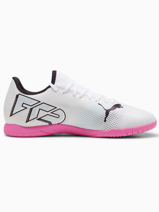 Puma Future 7 Play IT Χαμηλά Ποδοσφαιρικά Παπούτσια Σάλας Λευκά