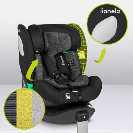 Lionelo Braam Καθισματάκι Αυτοκινήτου i-Size με Isofix Gray Stone 0-36 kg