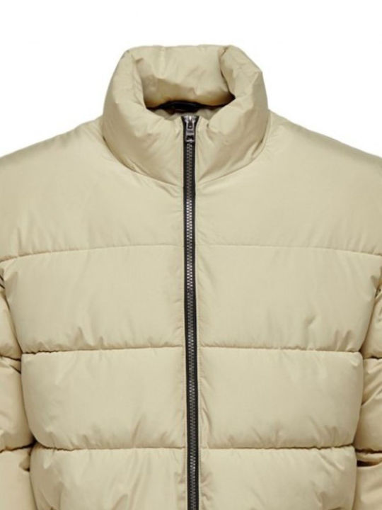 Winter Jacket Puffer Vintage Khaki