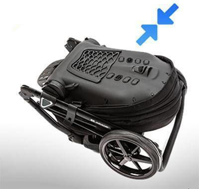 Adamex Belissa Special Edition Verstellbar 2 in 1 Baby Kinderwagen Geeignet für Neugeborene Schwarz
