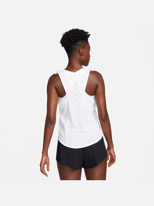 Nike Aeroswift Damen Sportliches Bluse Ärmellos Dri-Fit White