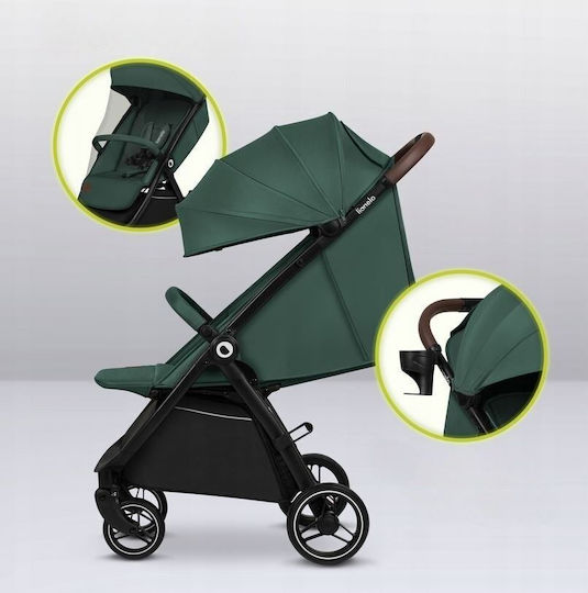 Lionelo Ingrid Baby Stroller Suitable from 6+ Months Green Emerald 8.20kg