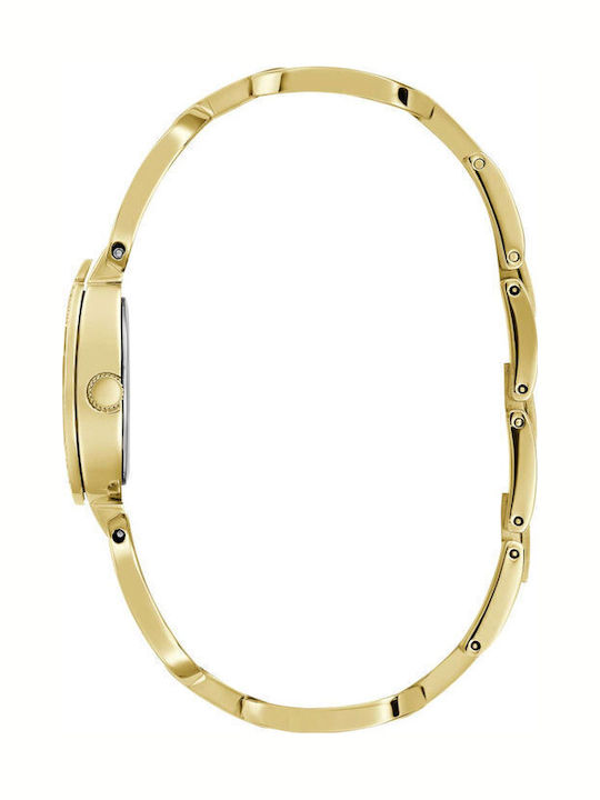 Guess Women's Watch Chronograph with Gold Metal Bracelet