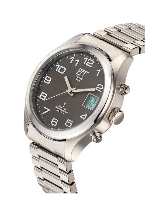 ETT Watch Battery with Gray Metal Bracelet