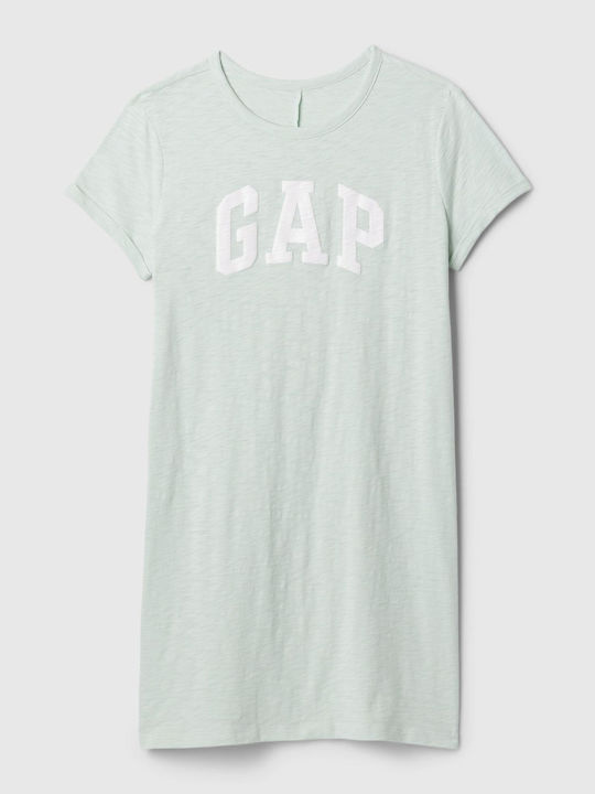 GAP Mini T-Shirt Kleid Soft Mint Green