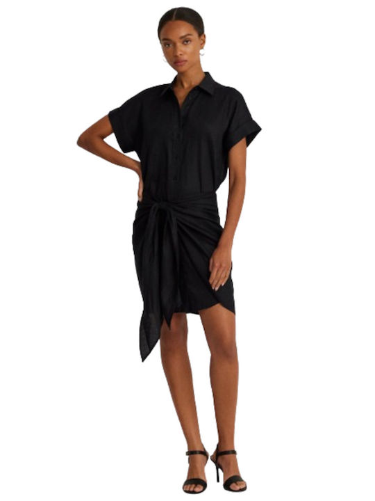 Ralph Lauren Mini Rochie cu cămașă Rochie Black