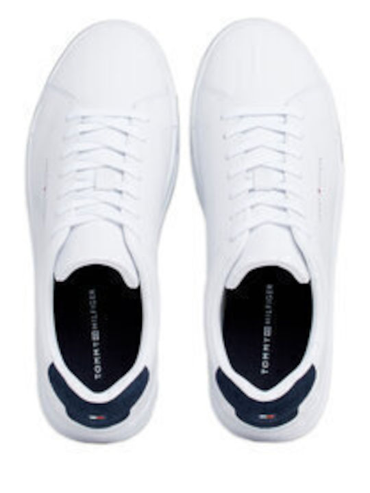 Tommy Hilfiger Th Court Ανδρικά Sneakers White / Desert Sky