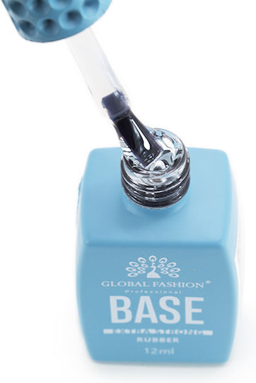 Global Fashion Base Coat για Ημιμόνιμα Βερνίκια Rubber 12ml