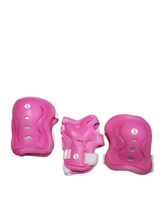 AMILA Kind Schutzausrüstung Set für Rollers Rosa Mittelgroß