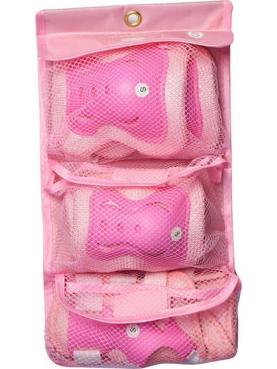 AMILA Kind Schutzausrüstung Set für Rollers Rosa Mittelgroß