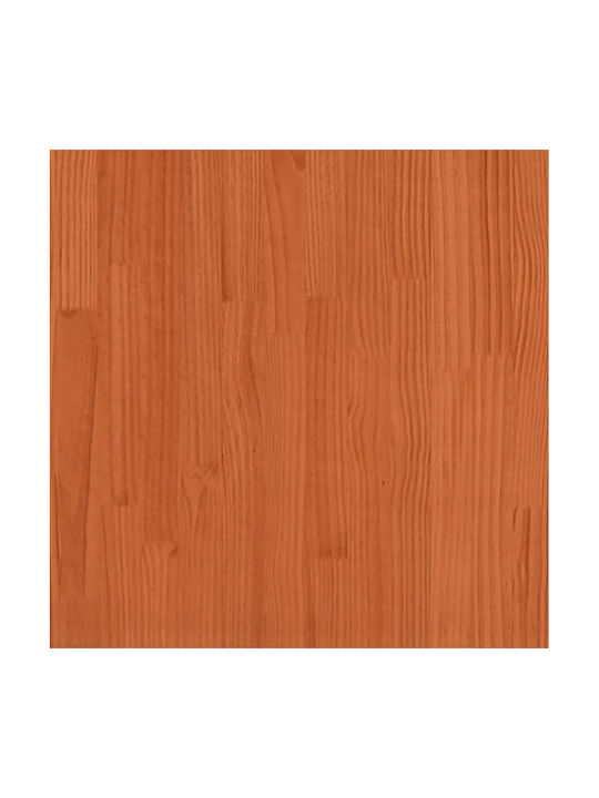 vidaXL Масивно дърво Кутия за саксии Дърво Кафяв 31x31x31см.