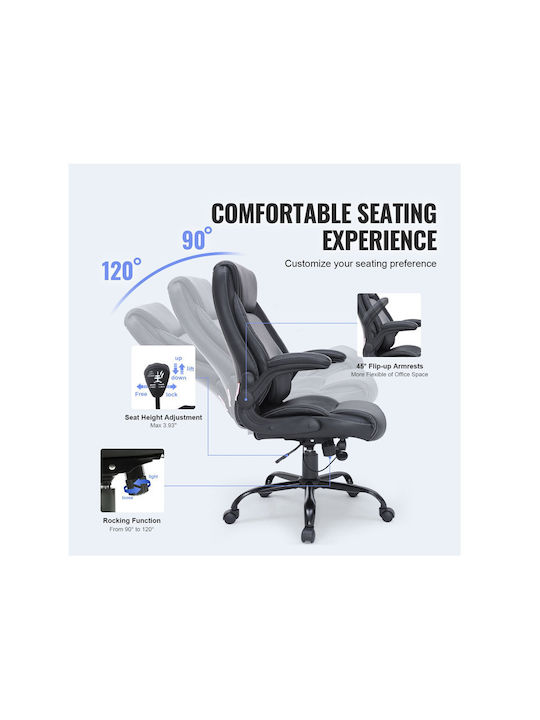 Vevor Executive Office Chair With Recline Black