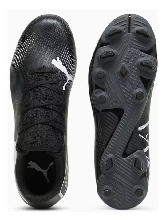 7 Play Fg Ag Jr Kids Soccer Cleats with Molded Outsole Black