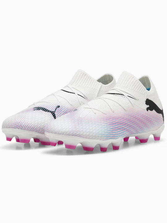 7 Pro Fg Ag Jr Kids Molded Soccer Shoes Beige