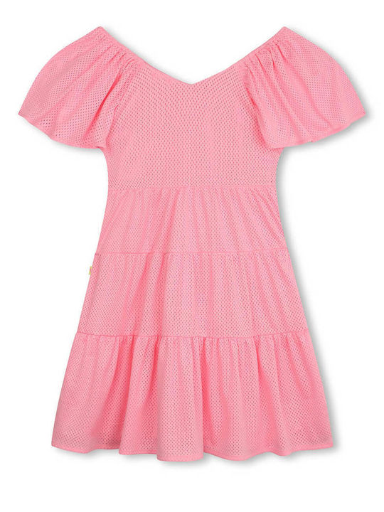 Billieblush Kids Dress Short Sleeve Pink