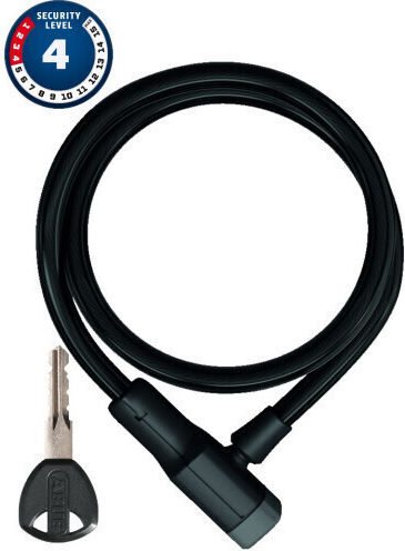 Abus Racer Κλειδαριά Ποδηλάτου Κουλούρα με Κλειδί Μαύρη