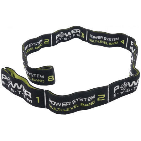 Power System Multilevel Elastic Band Еластична лента за фитнес Черен