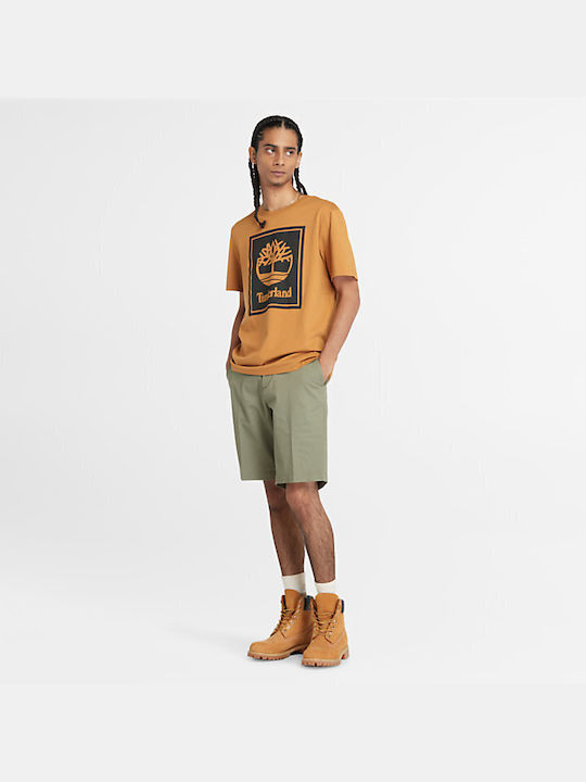 Timberland Stretch Twill Bermudă de Bărbați Chino Haki