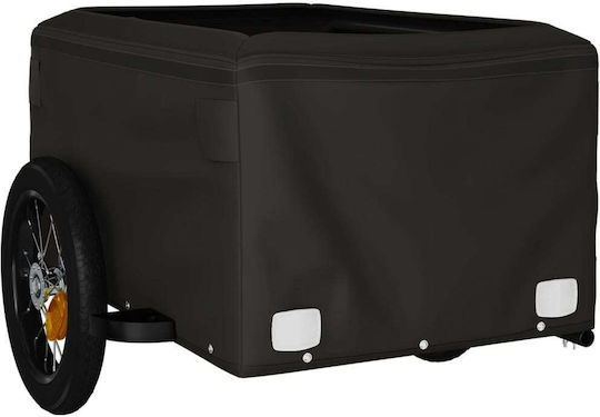 Vidaxl Remorcă Pentru Bicicletă Negru Gri 30 Kg Fier