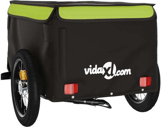 Vidaxl Remorcă Pentru Bicicletă Negru Gri 30 Kg Fier