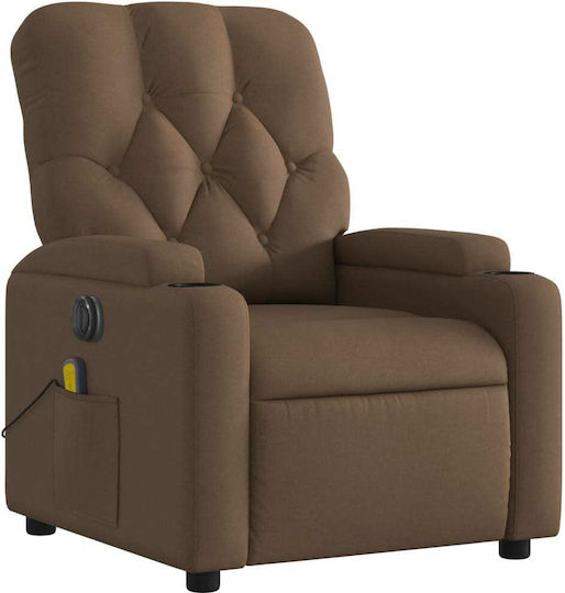 Relaxsessel Friseurwaschbecken mit Fußhocker Coffee 74x86.5x93.5cm