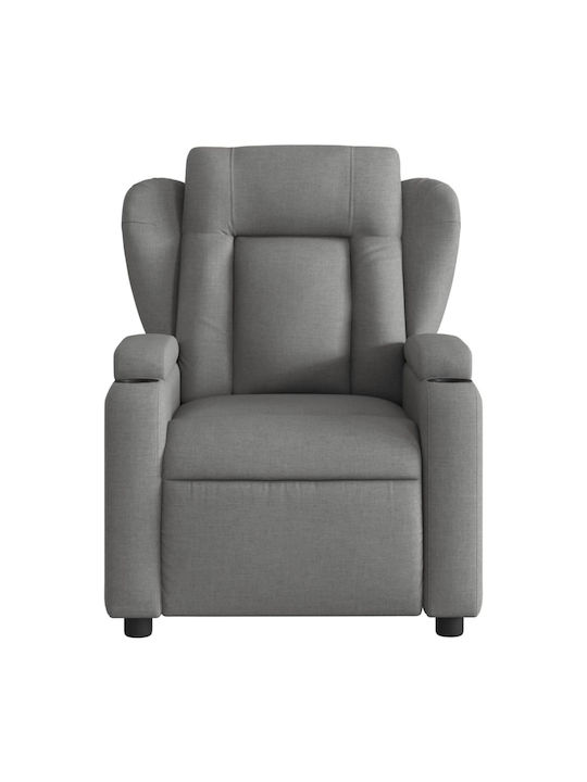 Relax Armchair with Footstool Dark Grey 77x94.5x100cm