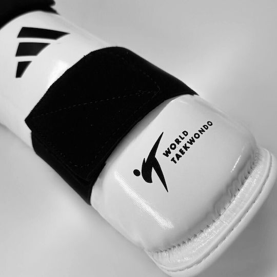 adidas Pu WTF Approved Shin Guards Adults White