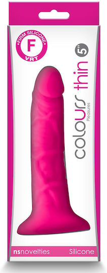 Ns Novelties Colours Pleasures Thin Realistic Dildo With Suction Cup Pink 13cm