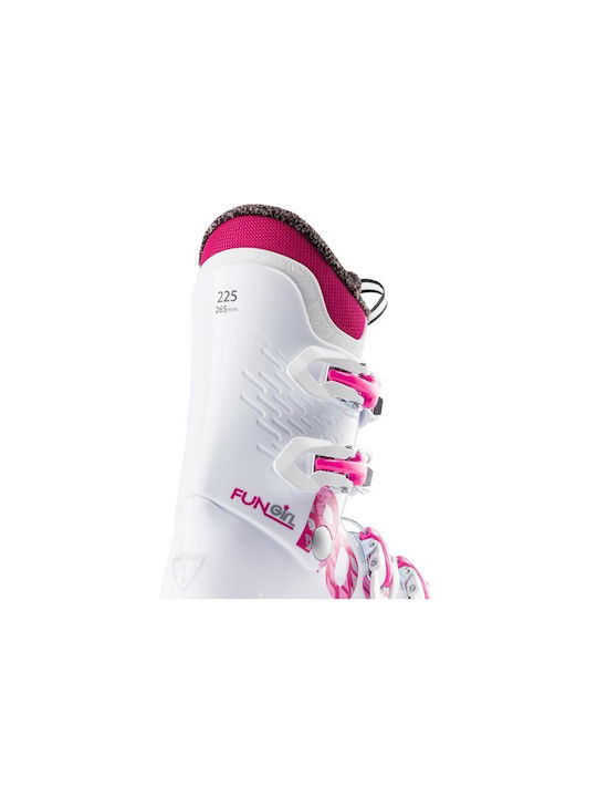 Rossignol Fun Girl J4 Kinder Skischuhe Weiß