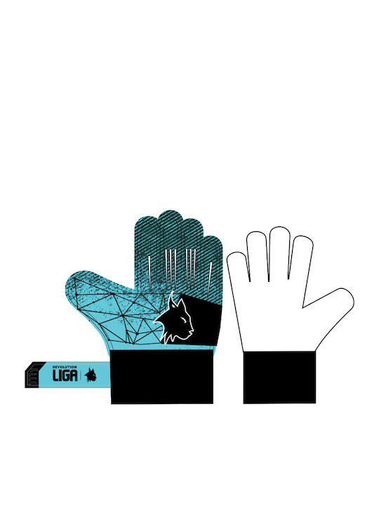 Liga Sport Revolution Adults Goalkeeper Gloves Blue