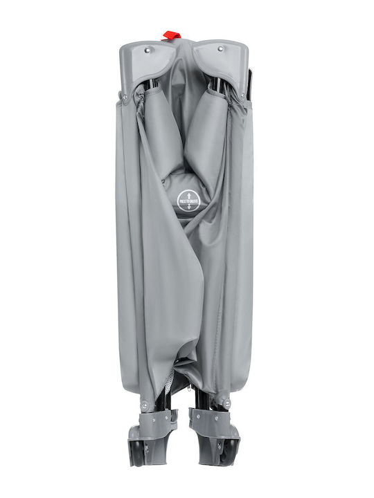 Moby System Happy Traveller Basic Laufstall mit Matratze Gray 128x68cm