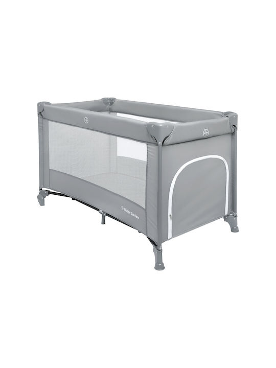 Moby System Happy Traveller Basic Laufstall mit Matratze Gray 128x68cm