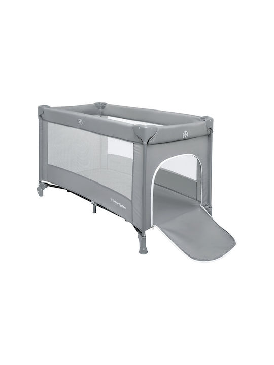 Moby System Happy Traveller Basic Laufstall mit Matratze Gray 128x68cm