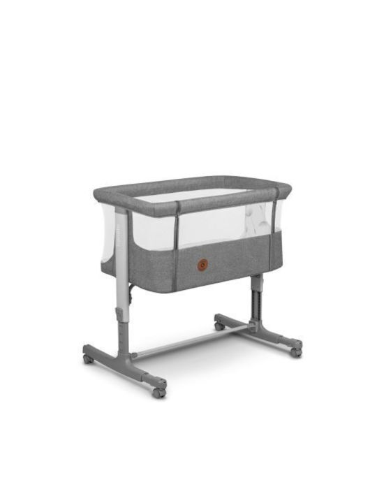 Lionelo Cradle Aurora with Mattress, Side Opening, and Wheels Beige Sand