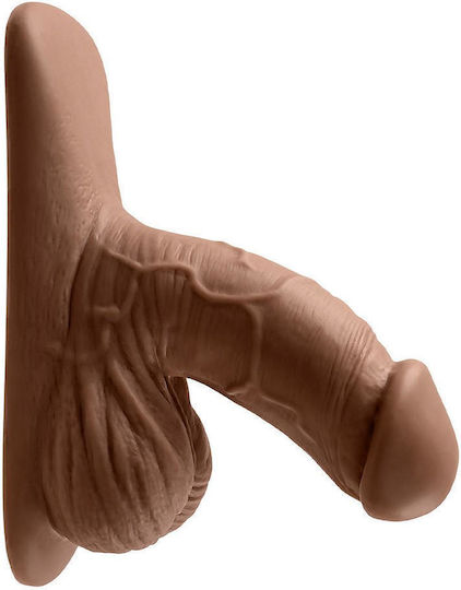 Gender X Glass Dildo with Scrotum Dark 10cm