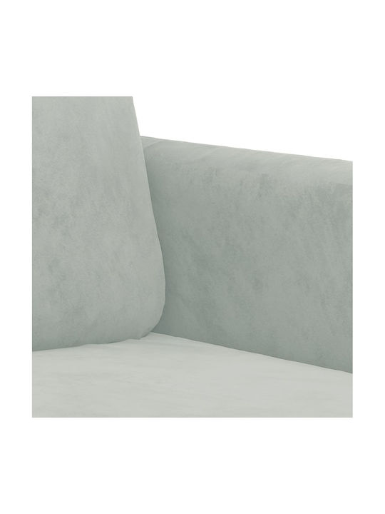 Doppelsitzer Sofa Samt Light Grey 138x77x80cm