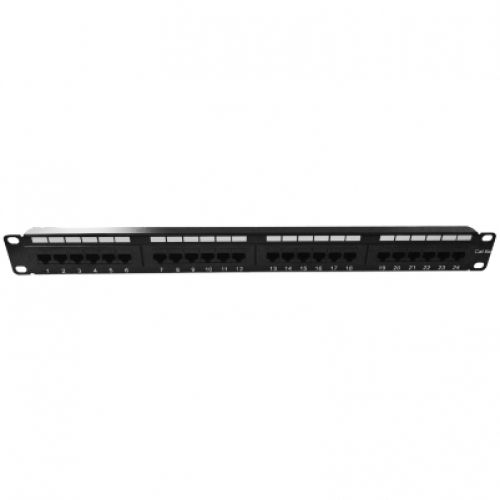 Safewell Utp Пач панел за рафт 1U 19" 24 порта cat6a