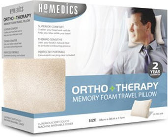 Homedics Μαξιλαράκι Ταξιδίου Memory Foam με Θήκη Μεταφοράς