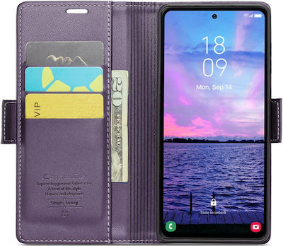 Caseme Series Wallet Συνθετικό Μαγνητικό Μωβ (Galaxy S23 FE)