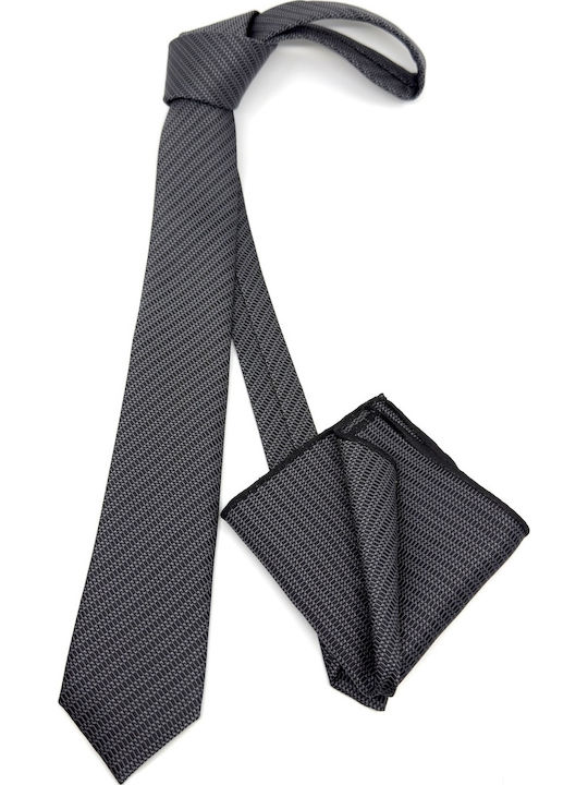 Legend Accessories Herren Krawatten Set Gedruckt in Gray Farbe