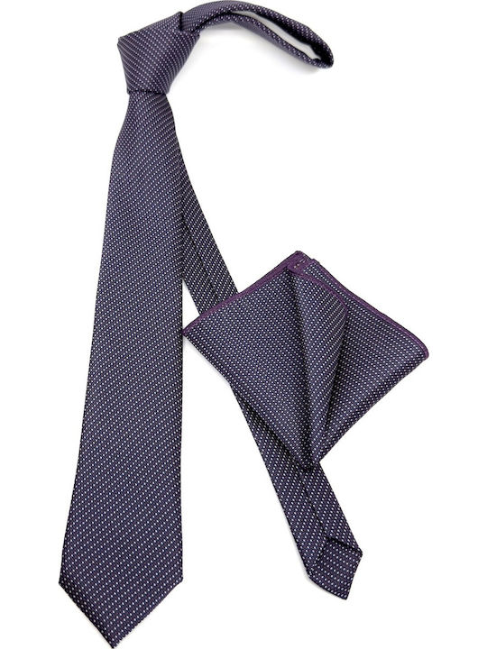 Legend Accessories Set de Cravată pentru Bărbați Tipărit în Culorea Violet