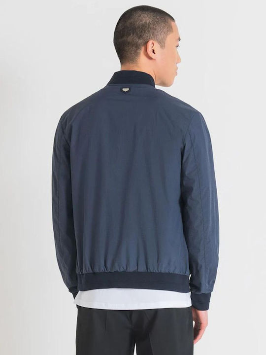 Antony Morato Men's Winter Bomber Jacket Blue