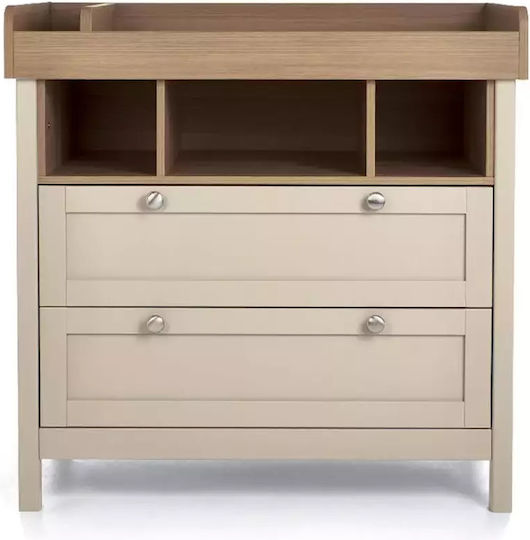 Harwell Baby Kommode mit 2 Schubladen Beige 98x54.4x96.6cm