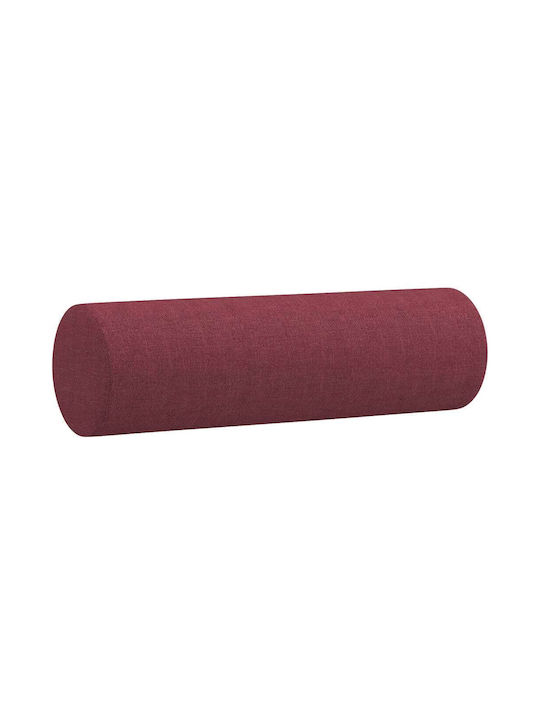 Doppelsitzer Sofa Burgundisch mit Dekokissen 138x77x80cm