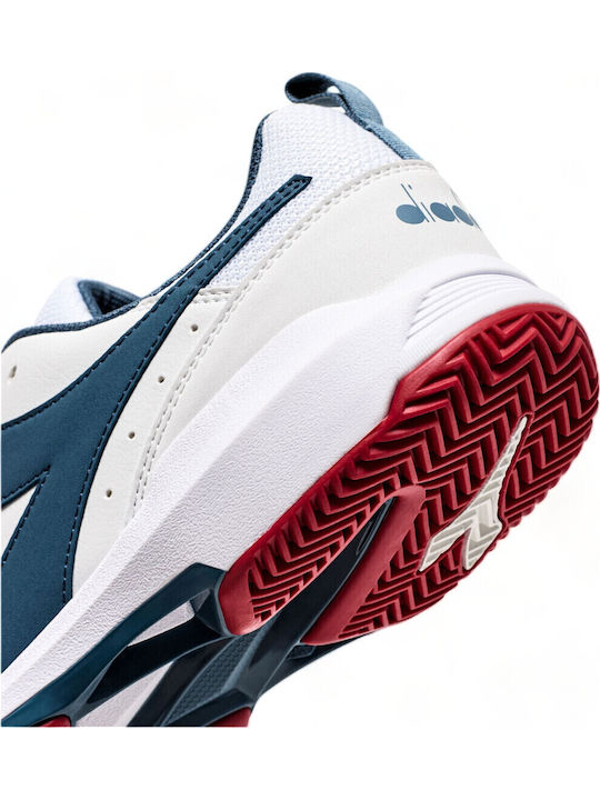 Diadora Men's Padel Shoes for Clay Courts White