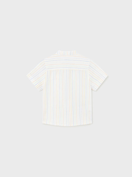 Mayoral Kids Striped Linen Shirt Multicolour