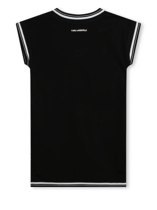 Karl Lagerfeld Kids Dress Short Sleeve Black