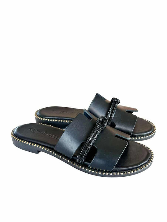 Sandale Casual Damă Din Piele Negru