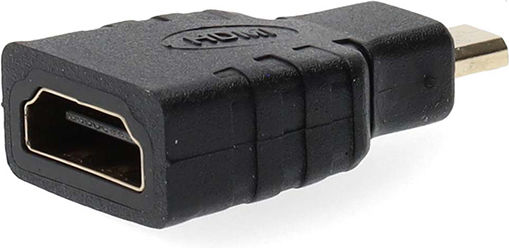 Nedis Μετατροπέας micro HDMI male σε HDMI female Χρυσό 1τμχ (CVGB34907BK)